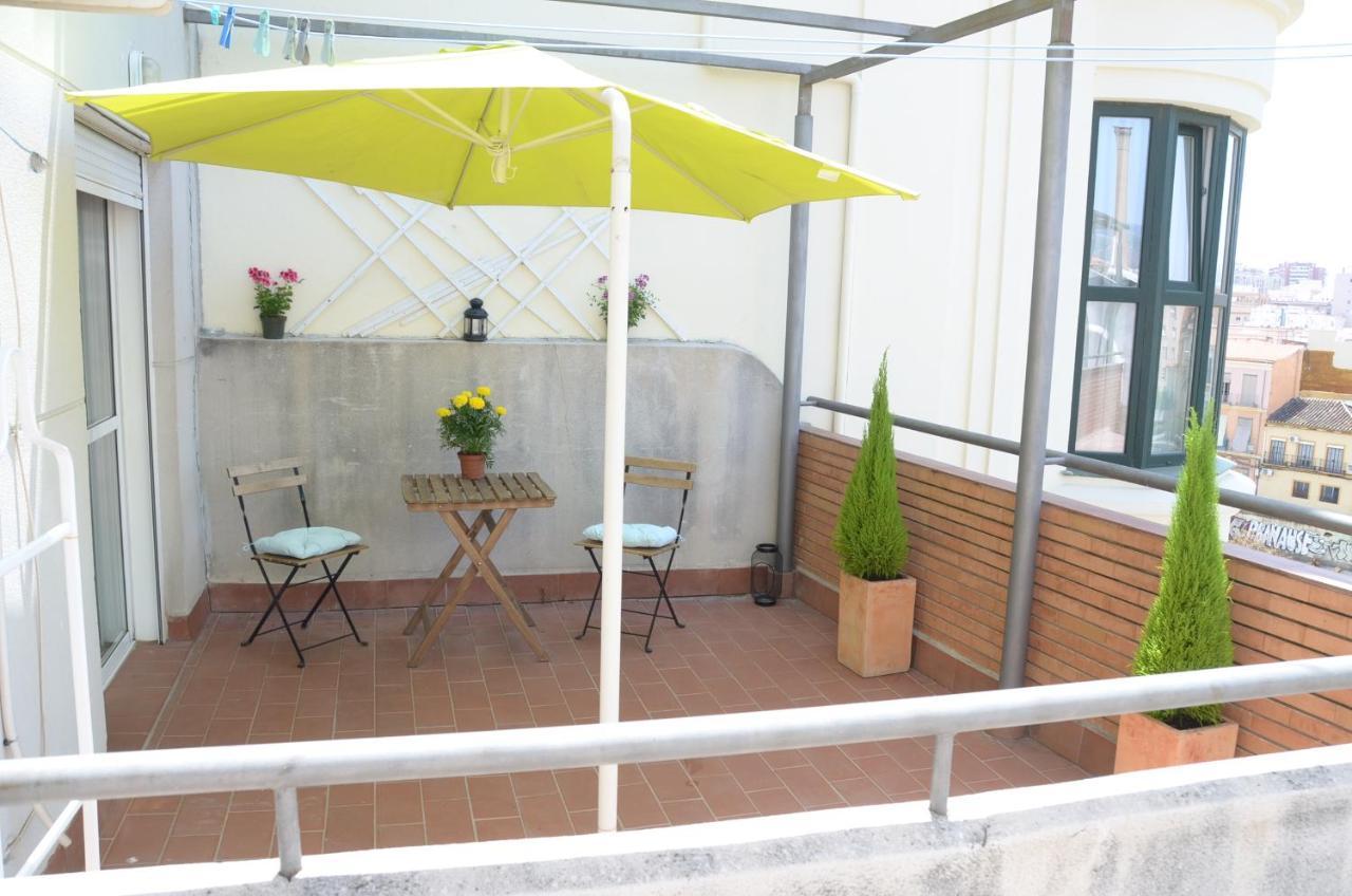 Habitacion Terraza Centro Malaga Bagian luar foto